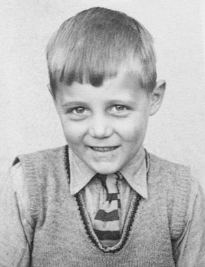 Hugh Featherstone as a child