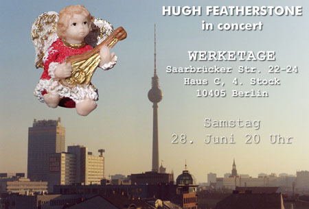 Flyer for a Hugh Featherstone concert in Berlin, June 2003