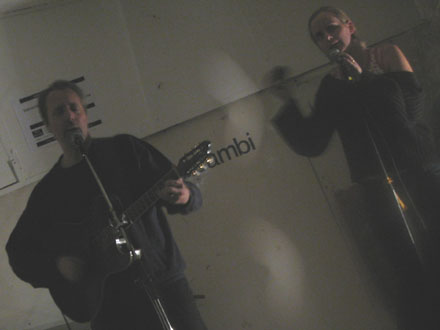 Hugh Featherstone and Kimbastian live in the Rue Bunte studio, Berlin Hugh Featherstone and Kimbastian live in the Rue Bunte studio, Berlin