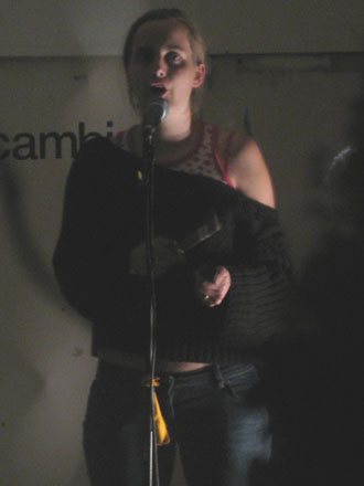 Kimbastian singing at Rue Bunte, Berlin, 2006 Kimbastian singing at Rue Bunte, Berlin, 2006