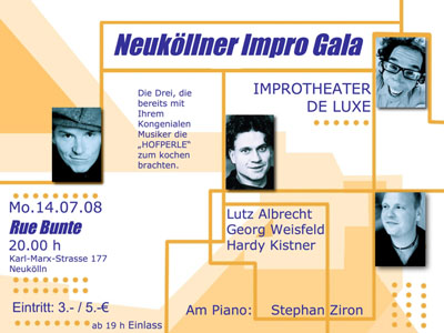  Neuköllner Impro Gala in die Rue Bunte 