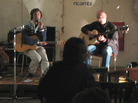 Sebastian Zukunft und Ingo Geishecker spielen im Rue Bunte Studio