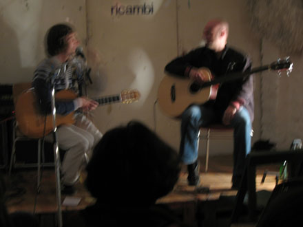 Sebastian Zukunft und Ingo Geishecker spielen im Rue Bunte Studio