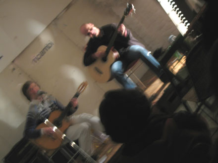 Sebastian Zukunft und Ingo Geishecker spielen im Rue Bunte Studio