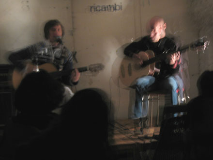 Sebastian Zukunft und Ingo Geishecker spielen im Rue Bunte Studio