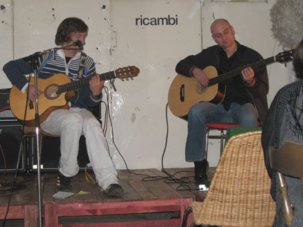 Sebastian Zukunft und Ingo Geishecker spielen im Rue Bunte Studio