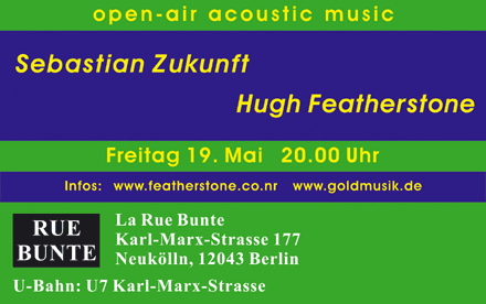  Hugh Featherstone und Sebastian Zukunft Konzert - Flyer-Gestaltung: David John at www.davidjohnberlin.de 